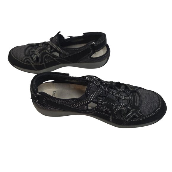 Earth Origins Womens Sid Black Sandals Slip-on Walking Shoes Size 8M - Picture 6 of 9